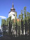 Město Žatec, tradiční chmelnice u radnice