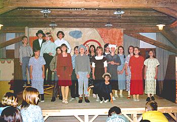 "Brundibár", performed in the Attic Theatre in the Meeting Centre