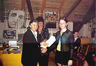 Competition prize giving in 2000